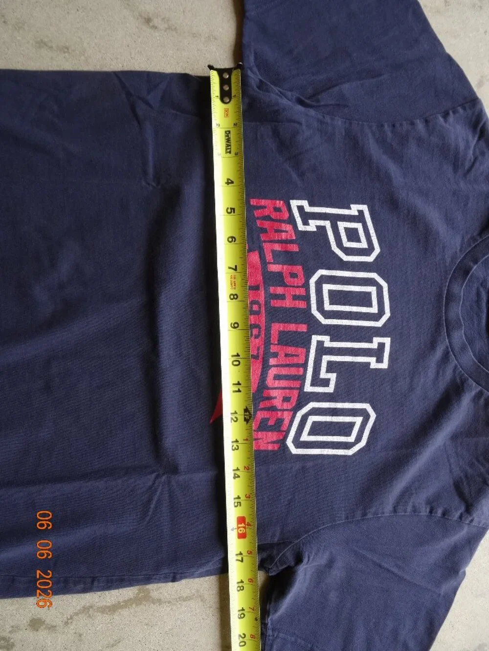Y2k Polo Ralph Lauren 1967 Collegiate Spellout Tshirt mens M